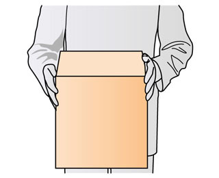 Suppose you are holding a box in front of you and