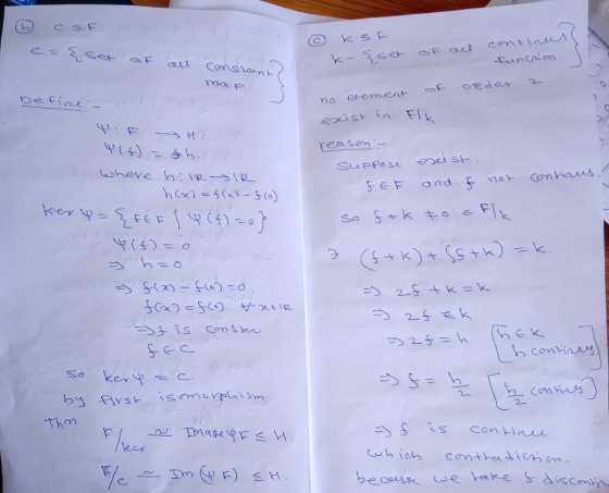 ma p FI coSom h (x) = f(x):-$(0) 49 h contin is con Linet