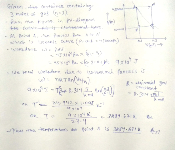 5booo グ1 3 moles of 3) pfe) sooooトー g . At foint A, the Aocess from Aton constant ΤΊー24 gu 2 x1.0qg.ycl OR 671 Reur)