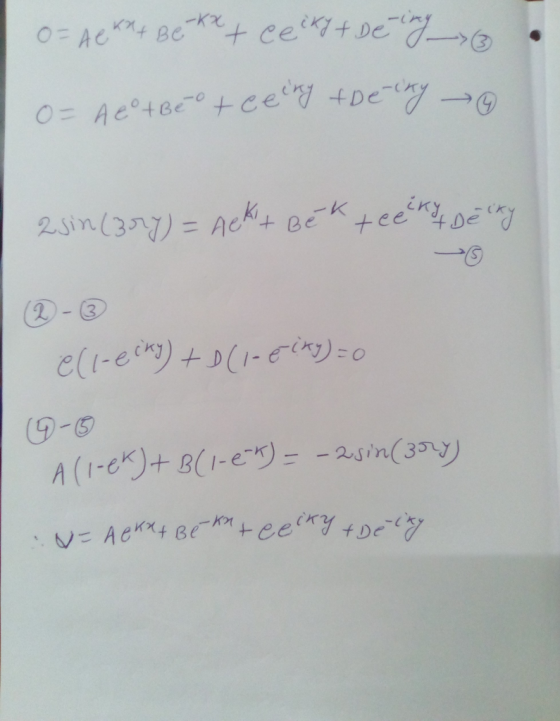 • OF A e kat Bekx + cecky + Dezing O= A eot Beo teeeny tbecky 2sin (3ry) = AEKt Bek teeks of Decky ell-ecky) to (1-éity) = 0