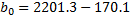 bo = 2201.3 - 170.1