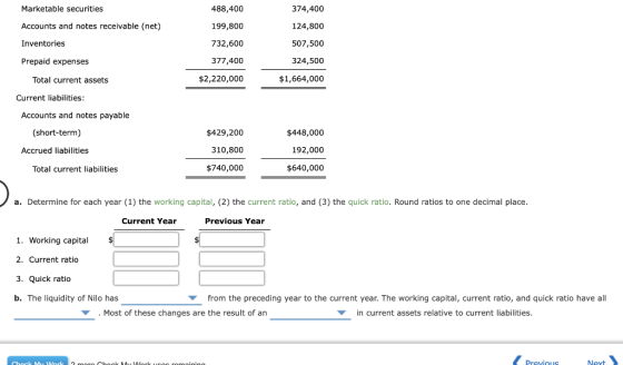Marketable securities 488,400 374,400 Accounts and notes receivable (net) 199,800 124,800 Inventories 507,500 732,600 377,400