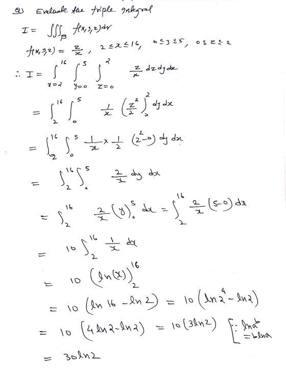 16 232 y=0 Z=0 16 Ereliake the triple Integral I= SSS fex, 3, 2) ar fm, 4,2) = , 252516, osyss, oszs2 I= pjezdz dybe 2=2 Y=o