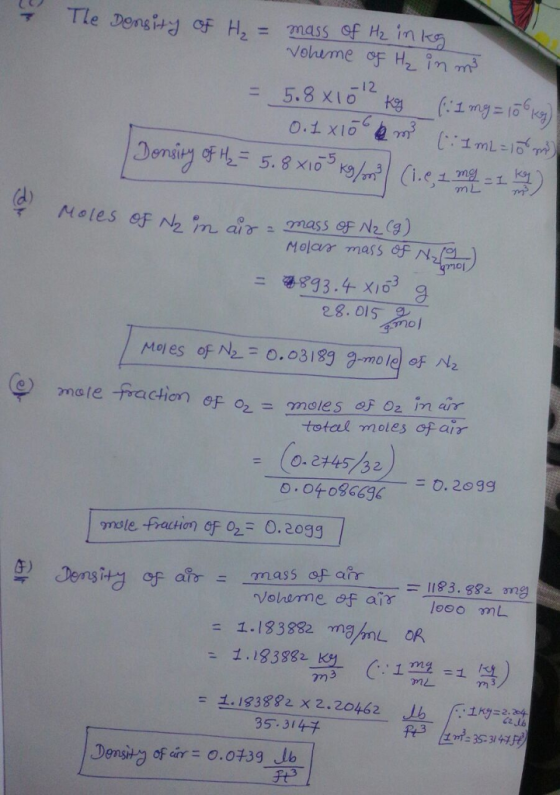 28.015 no l 9 mele fractien total moles of ai (0.244532 mole -fraction of 02 0.20gg s amass = 193: 882 mg 7m3 r 3 1.193882 X