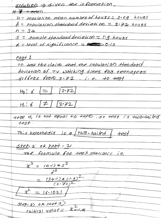 solution + aires the information u mean Uz population mean sumber of hours = 300g hours Ó = population standard deviation = 2