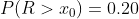 PR > 10) = 0.20