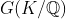 G(K/Q)