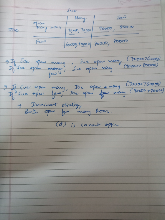Sue Mary opew Toe GOOD Many hours 90000 70,000 Toooo Few soooo Govon, 10000 80000; If Joe opew many If Joe open mary Sue opew