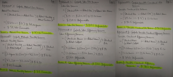 Pagel Solution Requirement a Compute Material Price variance Material Price Variance = (Standerd Price (-) Actual Price ) X
