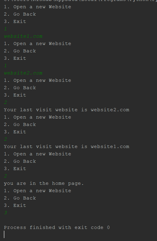 - U II 12 JU I LLY GIVI 1. Open a new Website 2. Go Back 3. Exit websitel.com 1. Open a new Website 2. Go Back 3. Exit websit