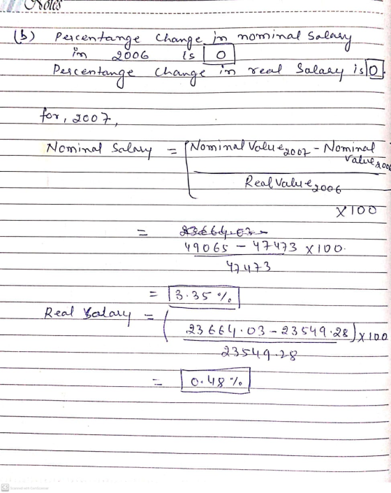 VOICS in (6) Percentange change in nominal salary 일 Percentange change Change in real salary islo] 200G is o for, 2007, Nomin