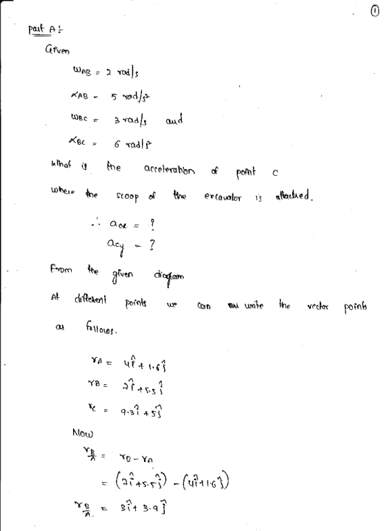 past A A - Gfven auu .lhat the acrelerahbnpoft c ay 드 tven arn eni potok ur on Dai unte lhe vector poinh a) oos Nouw