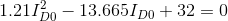 1.2112 – 13.6651 do + 32 = 0