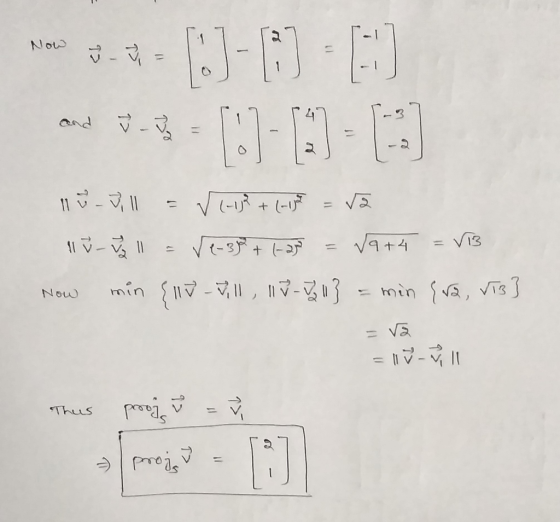 Now 3-4-13-03-E ch 11 - Jill = √(-1) + (-igot = 12 11 - J 11 = √e-3% +1-25 = √9+4 = V13 Now min {11% -Jill, 15-Jall} = min {2