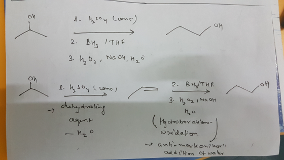 OY 3 3. h, o2 , Naoh, H20 애 2. Bn3/THR diky drah