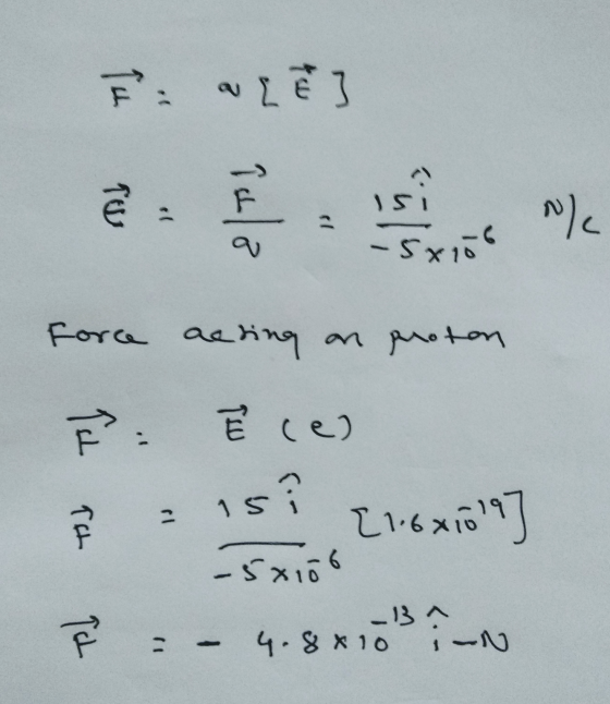 E Ley ۱S حامله ) s / - 5x100 Force acting on proton È È cel is [1.6x1019 - 5x106 TH -B^ 4.88 10 N Ich -