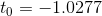 to = -1.0277