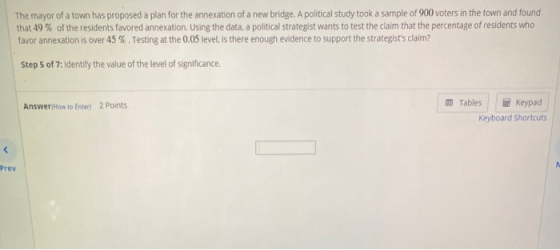 The mayor of a town has proposed a plan for the annexation of a new bridge. A political study took a sample of 900 voters in