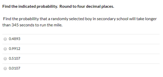 Find the indicated probability. Round to four decimal places. Find the probability that a randomly selected boy in secondary