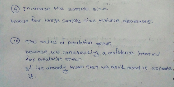 4 rease the sample size do) The nalue ot Population でのean becavse ue constroued ing, a contidlence- intert v contidence intero vel 0าร์ Populo.ttonronean, 迁.