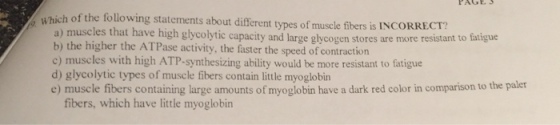 Which of the following statements about different
