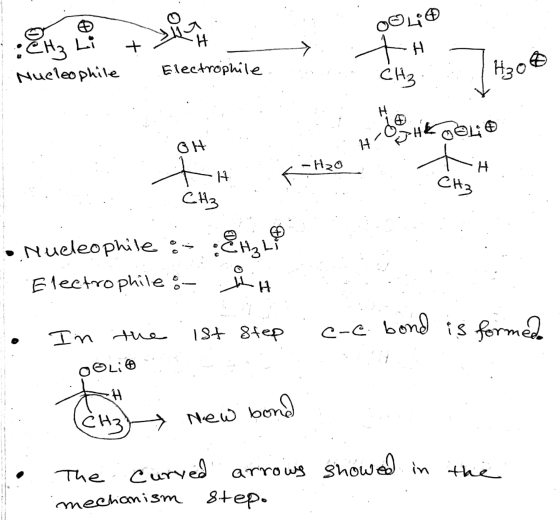 + H CH₂ Li ooli th CH₃ Nucleophile Electrophile Hot be HK gone OH H? Lot H R-H₂o CH₃ CH3 EH3 Nucleophile Electrophile: - ist