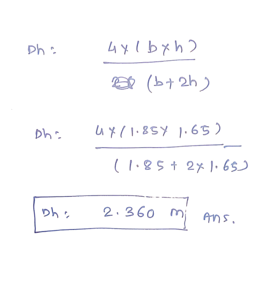 Dha 4xlbxh) el (b+ 2h) Dhe U4/1.854 1.65) (1.854 2x1.65) -- - lohe 2.360 mi ans,