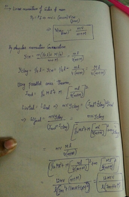 ginal) Linal monentures of Center of man Py = Pf mv (MAM) Vom VMF) menyem By Angular momenten Contauation YM = m (ll4M (0) -