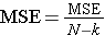 MSE = MSE y-t