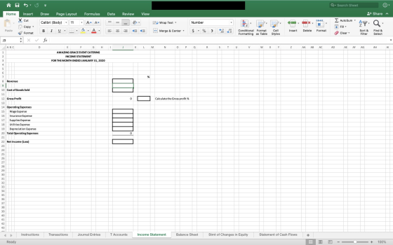 Q Search Sheet Home Draw Page Layout Formulas Data Review View + Share Insert X Cut Σ AutoSum , Calibri (Body) 11 A- A Wrap T