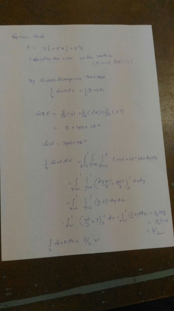 eiven that Guess diverge nce teo Rem By 01 Dz divFdv Y-0 +) dy die ˊㄥ