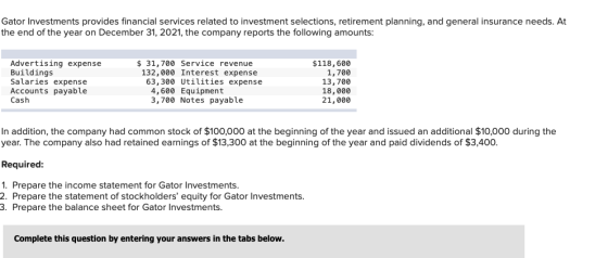 Gator Investments provides financial services related to investment selections, retirement planning, and general insurance ne