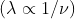 (1 x 1/v)