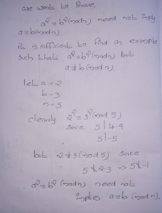 coe aaりし と。R.ove, issofna@bko (rad aつ ехаDPle Exap IL 3 5 1-5 bil= 3(mod 5) Since