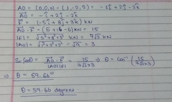 = (0.010 AOF x3 O- 59.66 degrees