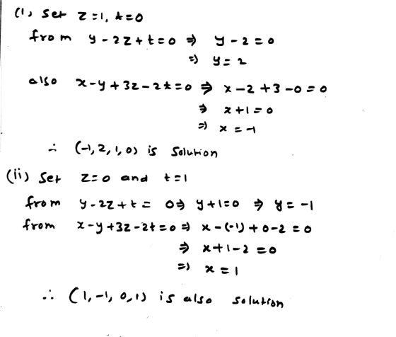 (1) Set 2:1, 6:0 from yozz+tzo 9 -20 5) y: 2 also x-y + 32-24:0 X-2 +3 -0 =0 X+1=0 X : (2,2,1, 0) is Solution 1:4 (ii) Se+ 2: