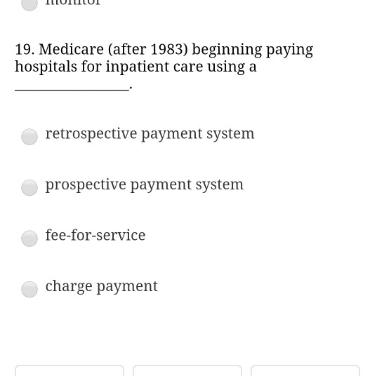 ILLUTULUL 19. Medicare (after 1983) beginning paying hospitals for inpatient care using a retrospective payment system prospe