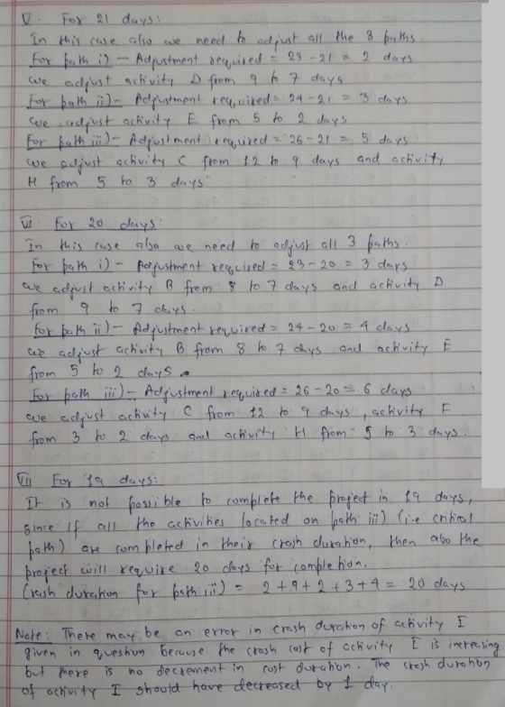 V For das in this csse aho e need t adjust all the 3 bths e c.dl ay s 5 clays in this c bo ue need adfust all 3 psth days and achvity C. dn aHe Com ble Nete There mar be an errer in Cresh derchor of shvityI t- of- och.v汁Y 12 hogtd have decreased by t-ofT7