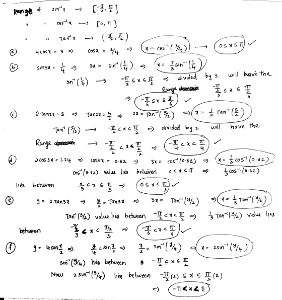 osas T 40057 - 3 COS E sinad = 37 = Tanzt - 5 Tar 21 = range of sinta → [-II] · costu [0, 1] Tanla (-I,) ® 41054= ? a) cosx