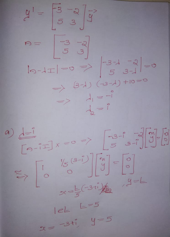 bo-del-o > -3-1 -21 53-11- - B-1) (-3-4) +10=0 a) da? 5- [o-iz] x = 0 -> ,G=L sc=t(-3ti leL L=5 x = -3ti y=5