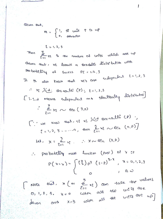 Gve h TRen the noes of unßts oc ase p i...a Means endepenclet aSe ~e:n (n, P) dhe n ·ne ,n, let 3,P s0 Do 3-1 χ:0, 1, 2, 3 ualue! Note that, (or he uns re ap cen and x-3cohen