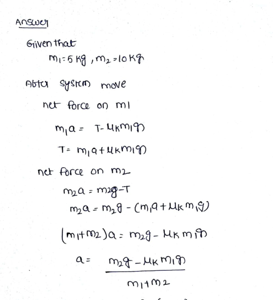 AnSwe éiven that net force on) ml ne Porce on mi.