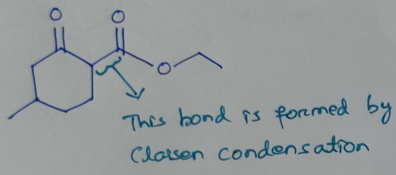 This bond is formed by Classen condensation