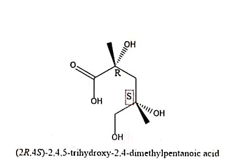 Olun../ Won OH (2R.45)-2.4,5-trihydroxy-2.4-dimethylpentanoic acid
