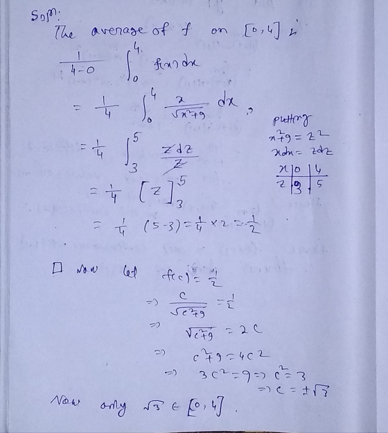 Som The average of of on [0, 4] i . 4. kande Ť dx a snig 5 + putting 279=22 nau= zaz Zda 3 njo را z B 5 (2) =ý (5-3) = 1/2 x
