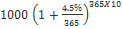 365X10 4.5% 1000 1 365