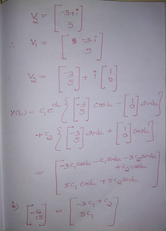 :- + cos YCE -3c, cast -c, sist - 3 sint] + cost 50, cost + 5c sint -36, + 2