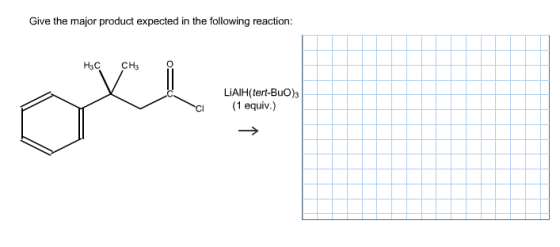 Give the major product expected in the following r