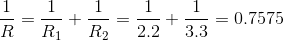 R R1 R2 2.2 3.3