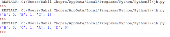 RESTART C:/Users/Sahil Chopra/AppData/Local/Programs/Python/Python37/jh.py >>> RESTART C:/Users/Sahil Chopra/AppData/Local/Pr